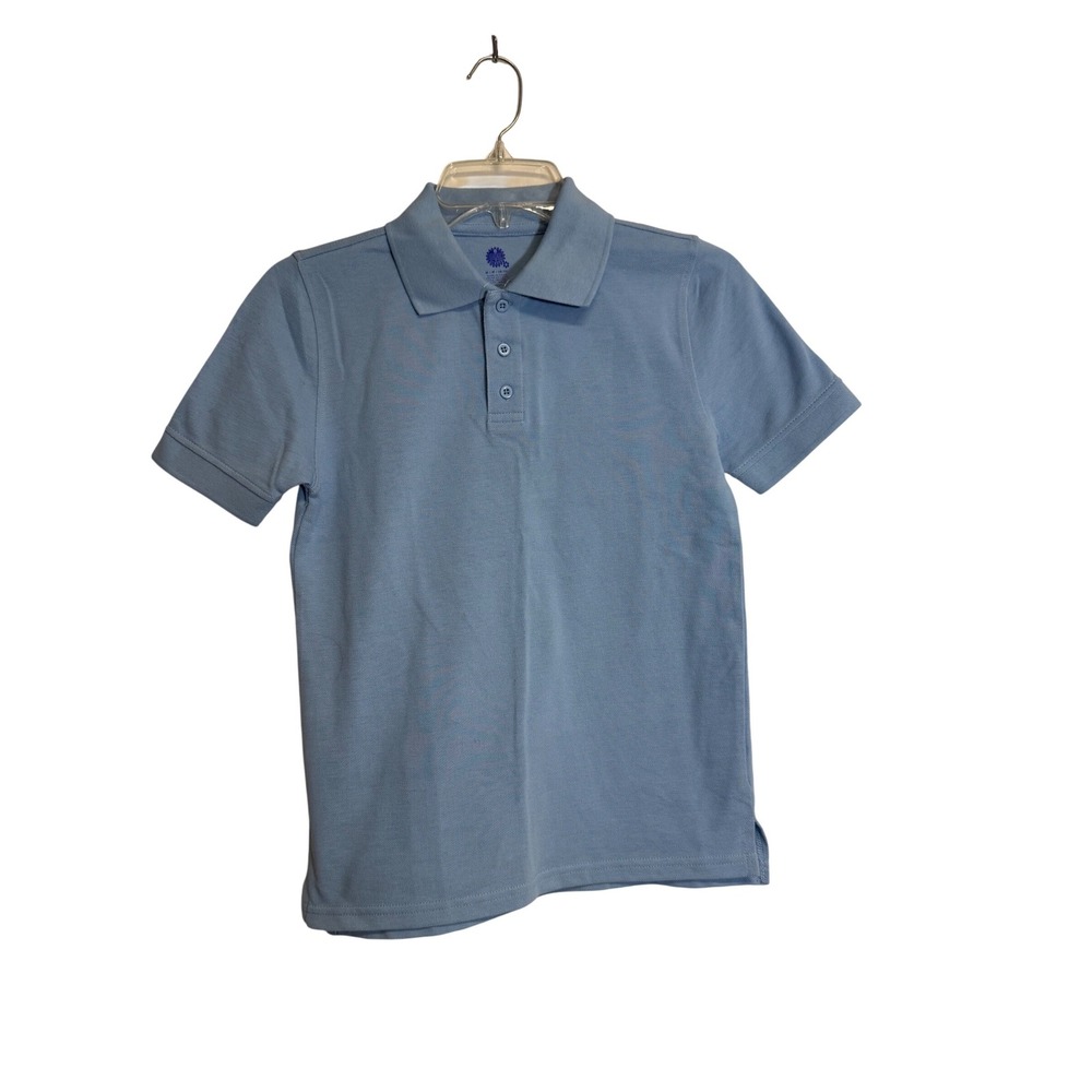 Real‎ School Uniforms Light Blue Youth Pique Polo Size Medium
